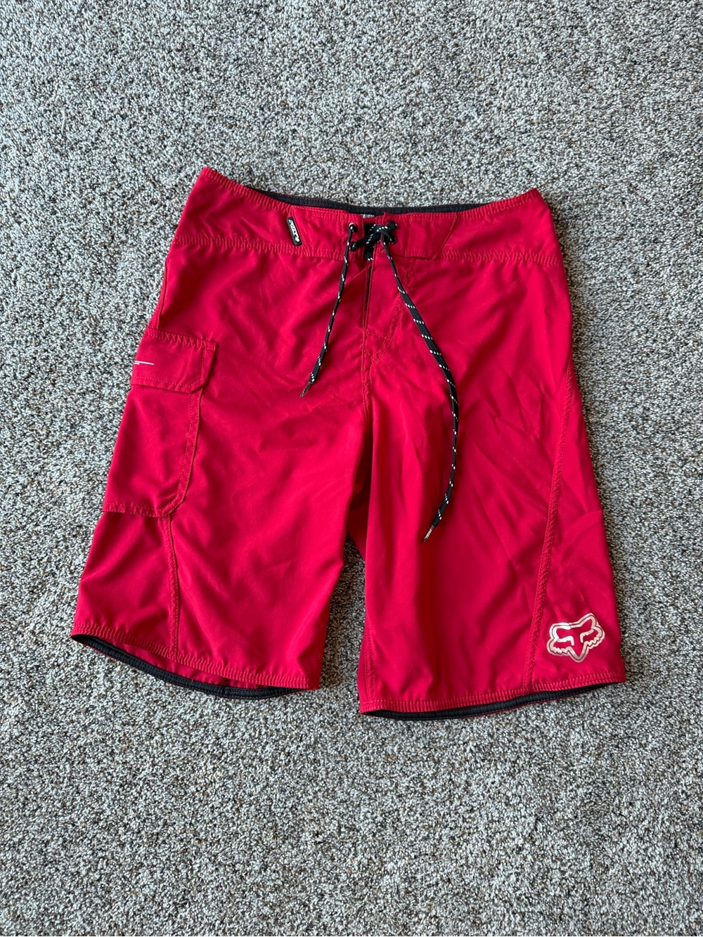 FOX Racing Red Board Shorts Men's Size 32 Surf Swim Beach Trunks